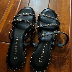 Gianni Bini studded black sandals